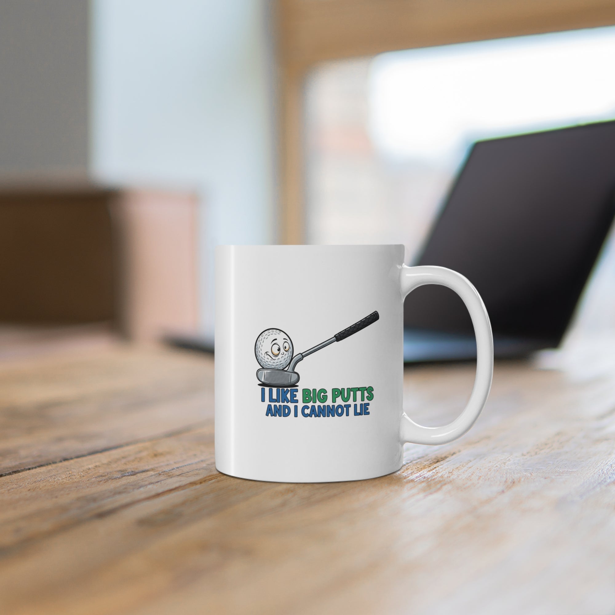 I Like Big Putts Golf Mug - Funny Golf Gift for Him | Hilarious Golfer Coffee Cup (EU) - Atlas Briefly