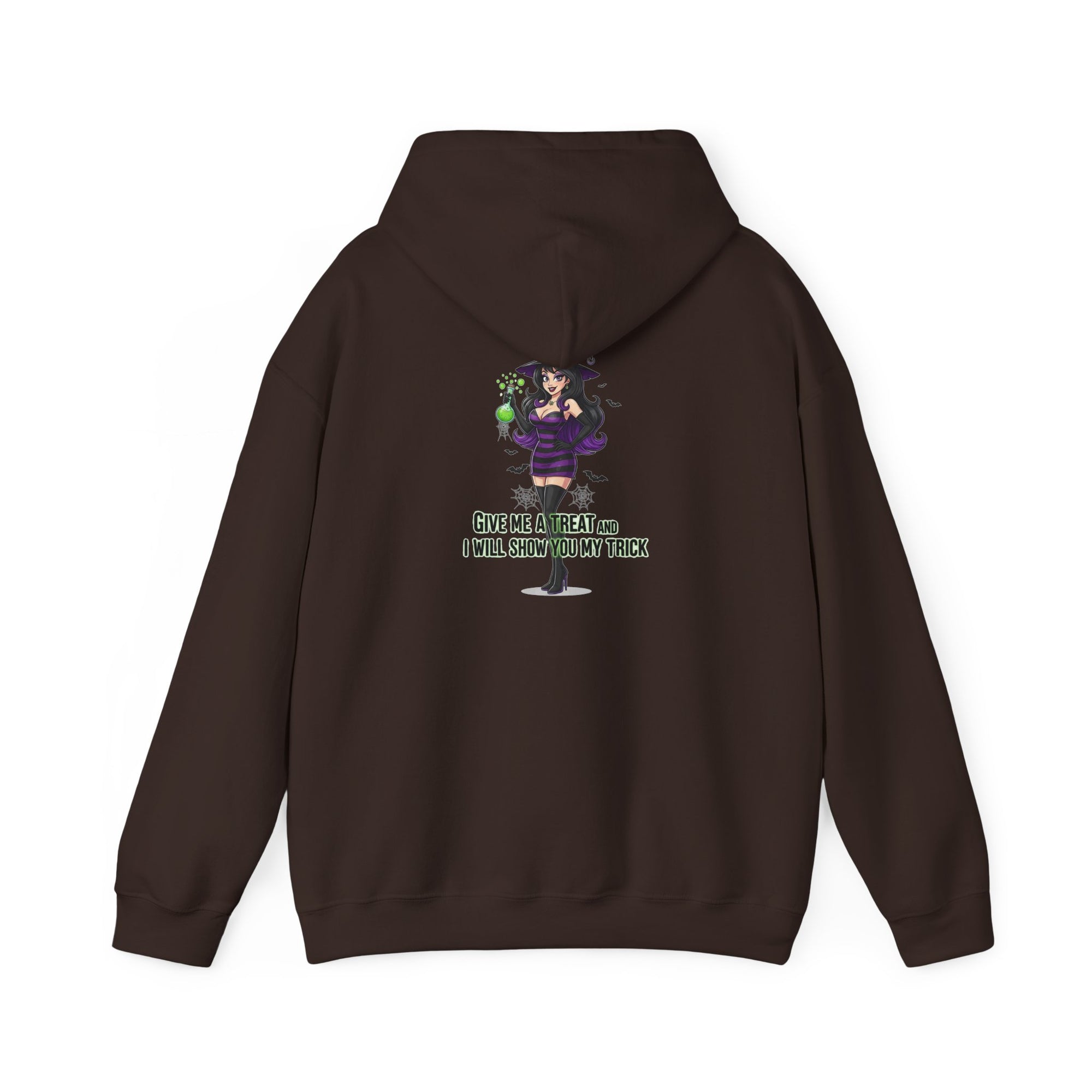 Sexy Witch Halloween Hoodie - Flirty Witch Costume Sweatshirt | Trick or Treat Halloween Apparel - Atlas Briefly