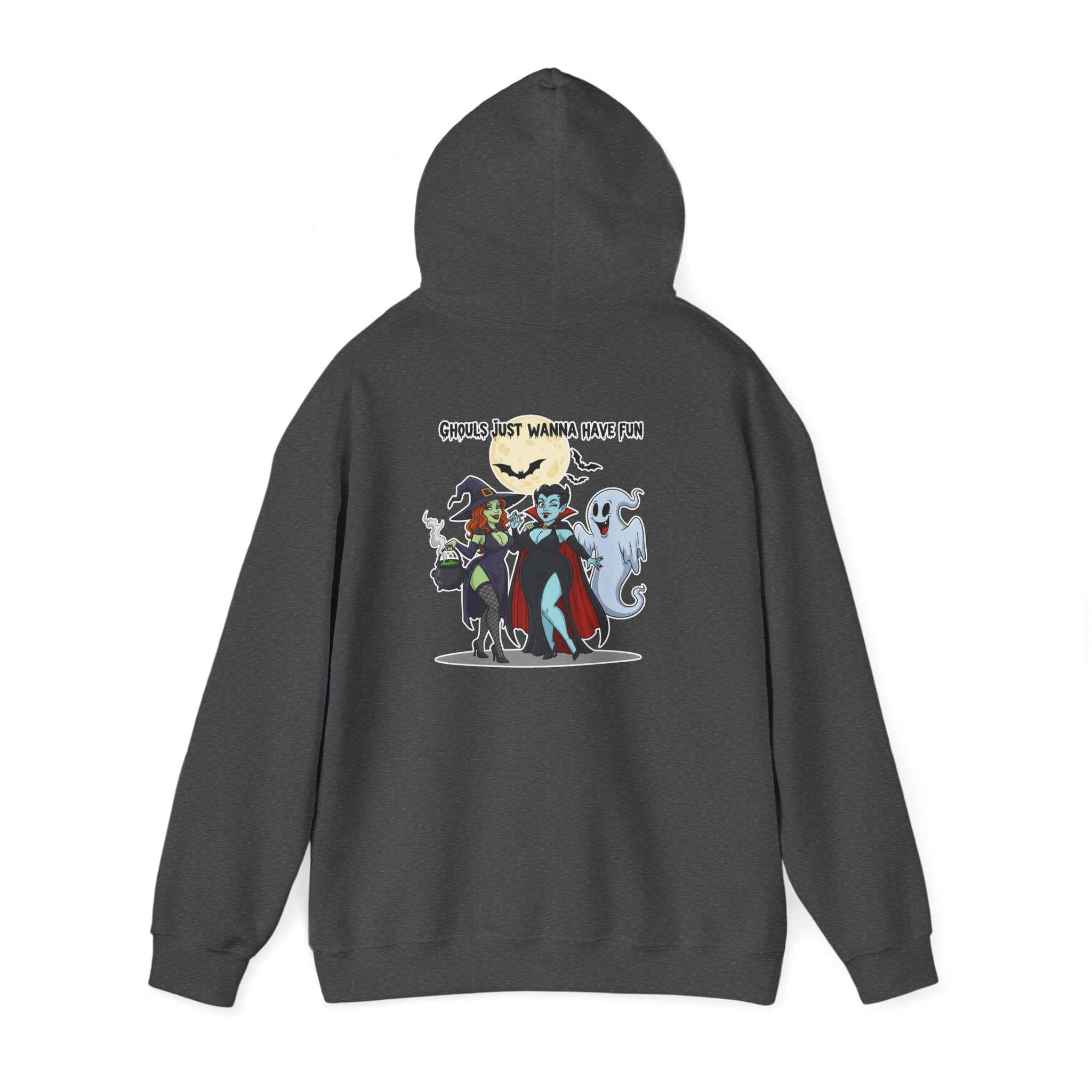 Ghouls Just Wanna Have Fun Hoodie - Spooky Witch Vampire Ghost Sweatshirt for Halloween - Atlas Briefly