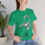 Scorpio Zodiac Tee - Unisex Minimalist Black and White Design