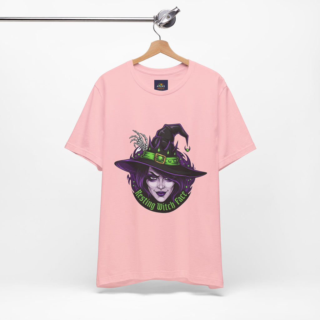Resting Witch Face Halloween T-Shirt - Funny Witch Tee for Women & Men | Halloween Graphic Shirt - Atlas Briefly