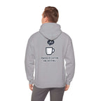 Powered by Caffeine and Sheer Will Hoodie - Funny Coffee Lover Sweatshirt | Minimalist Humor Gift - Atlas Briefly