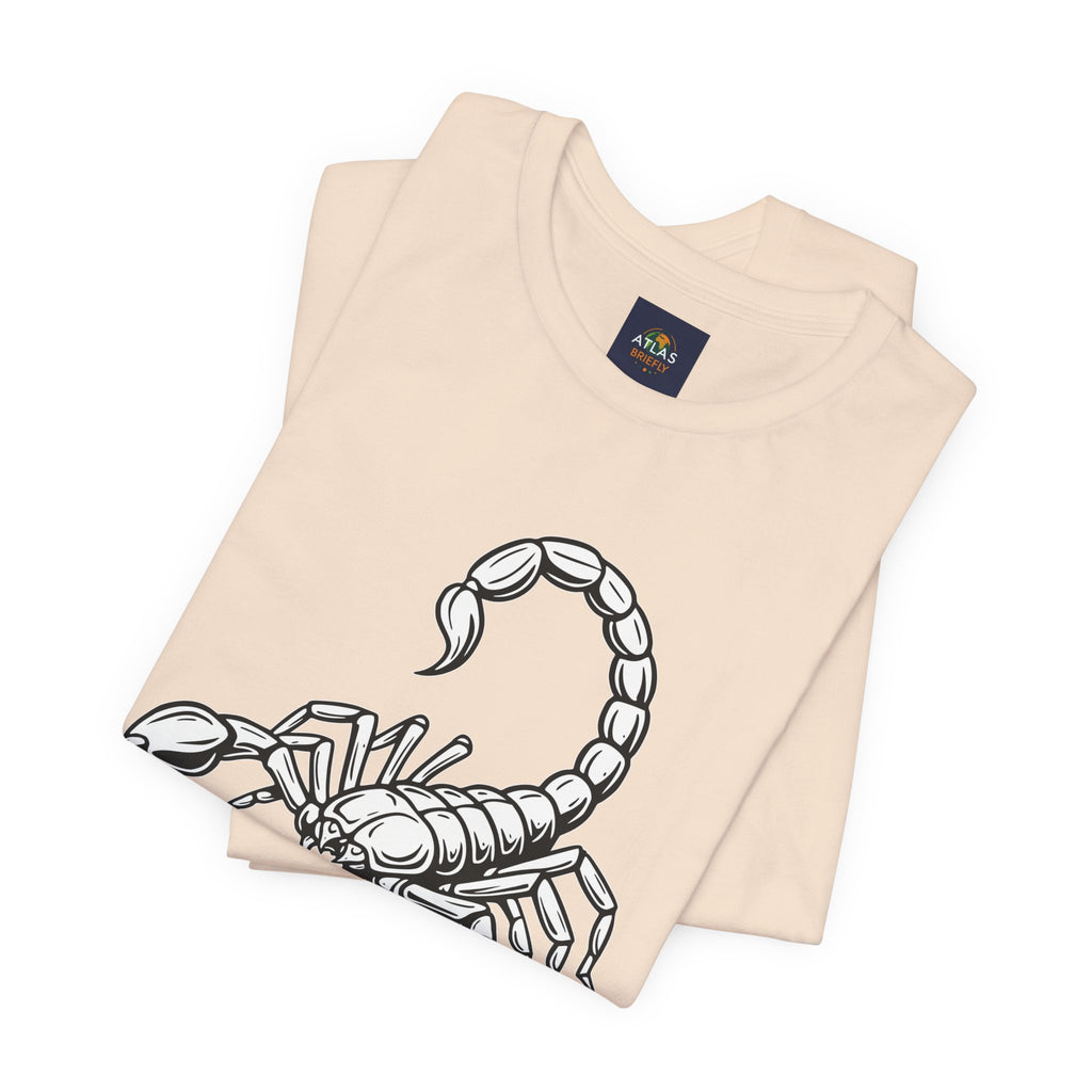 Scorpio Zodiac Tee - Unisex Minimalist Black and White Design