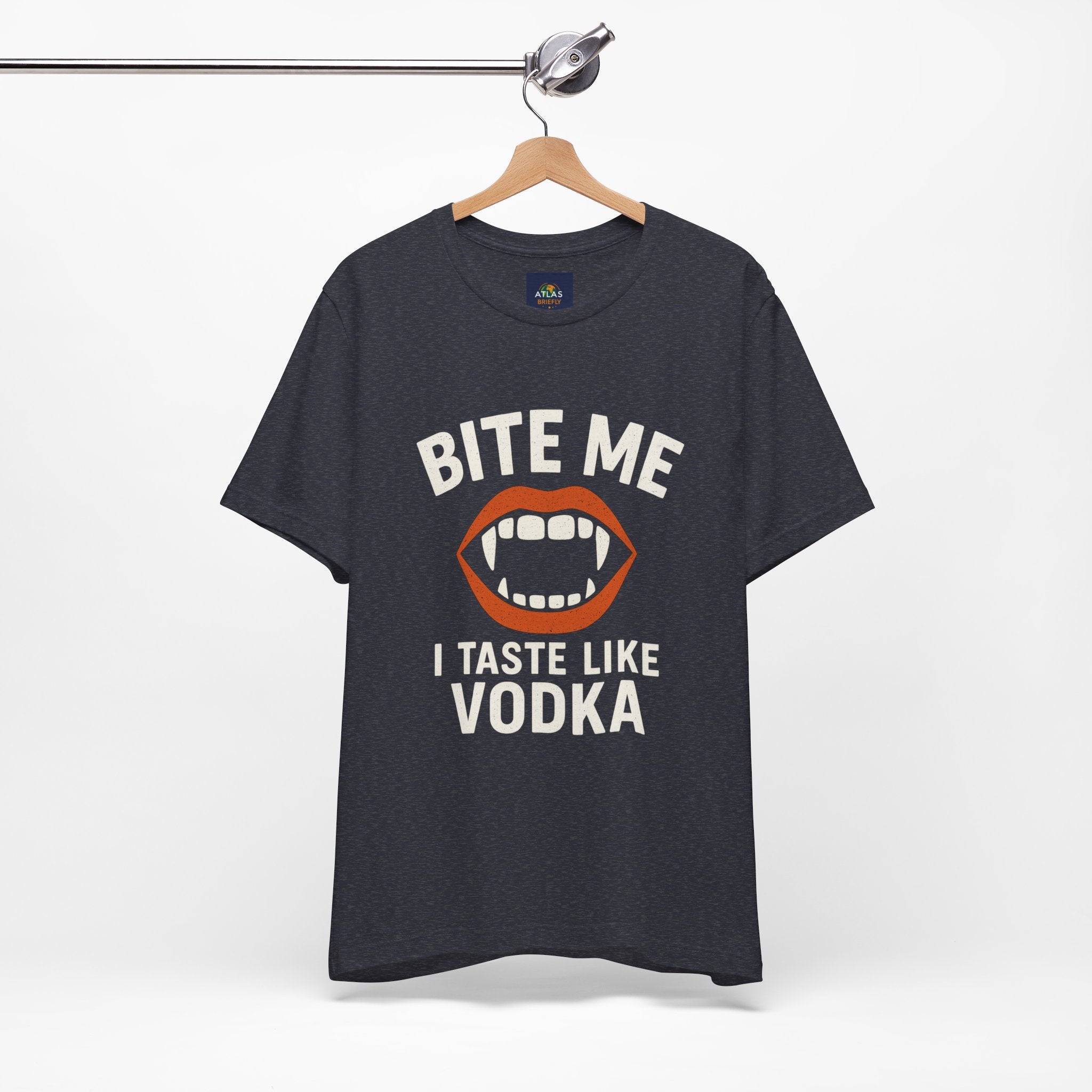 Funny Halloween Vodka T-Shirt – “Bite Me, I Taste Like Vodka”