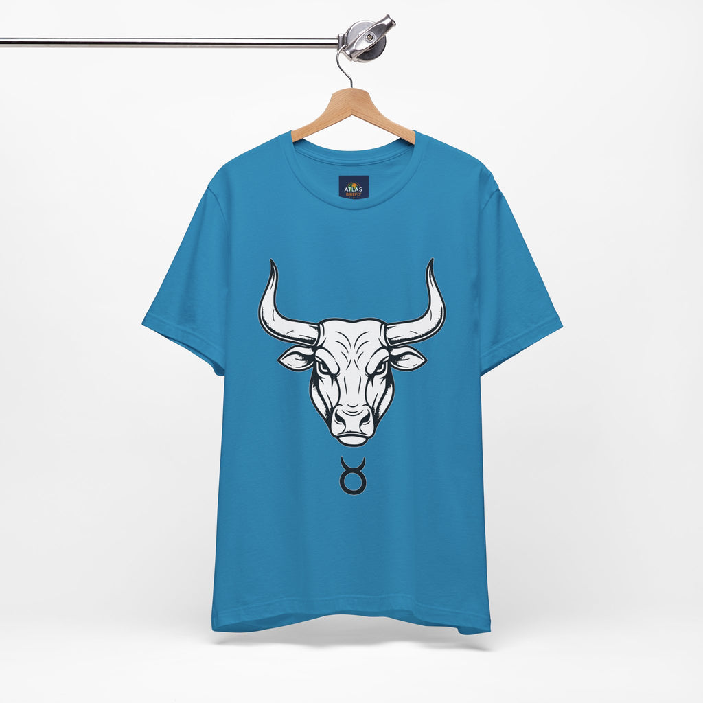 Taurus Zodiac T-Shirt - Minimalist Black and White Unisex T-Shirt
