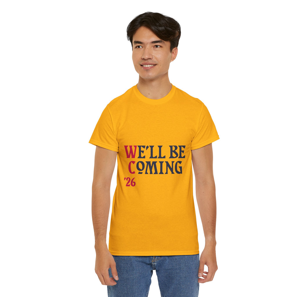"We'll Be Coming '26" Scotland World Cup T-Shirt | Premium Tartan Army Fan Gear
