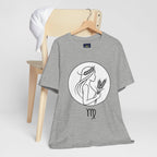 Virgo Zodiac Tee - Minimalist Black and White Unisex T-Shirt