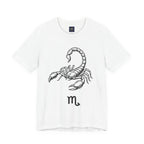 Scorpio Zodiac Tee - Unisex Minimalist Black and White Design