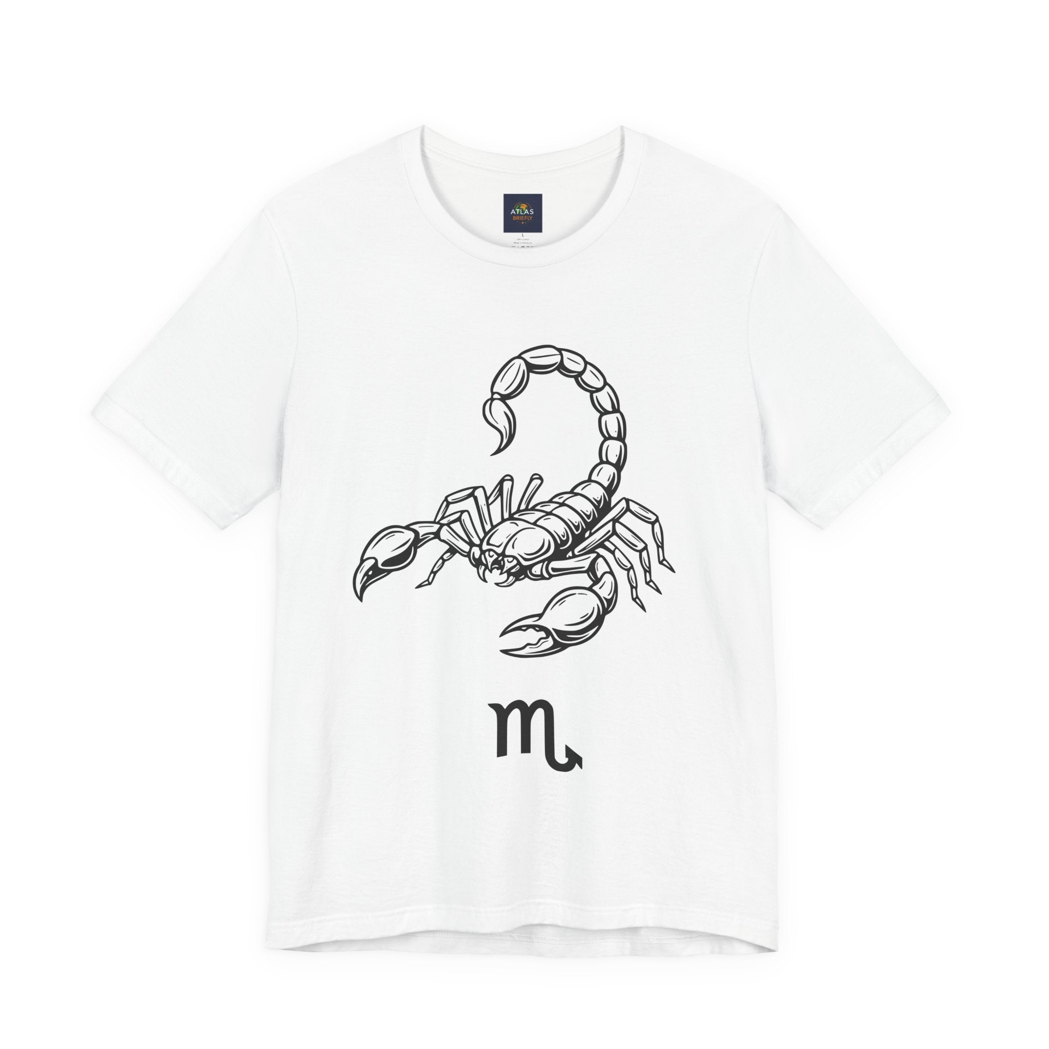 Scorpio Zodiac Tee - Unisex Minimalist Black and White Design