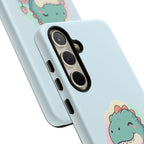 NamasTe-Rex Meditating Dinosaur Phone Case - Funny Yoga T-Rex Mobile Cover | Zen Tech Gift - Atlas Briefly