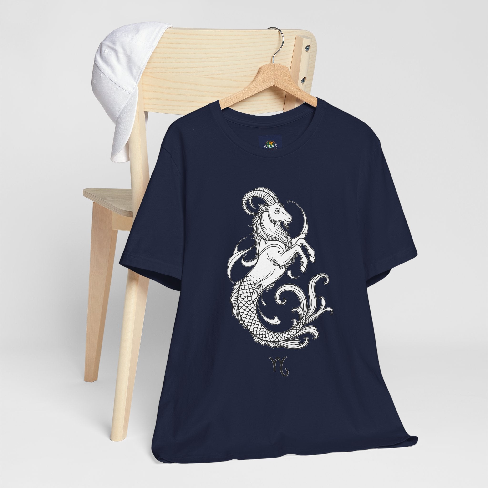 Capricorn Zodiac Tee - Unisex Minimalist Horoscope Shirt in Black and White