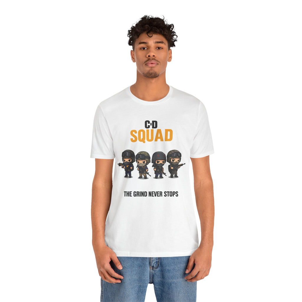 CoD Squad Tee for Gamers: The Grind Never Stops - Atlas Briefly