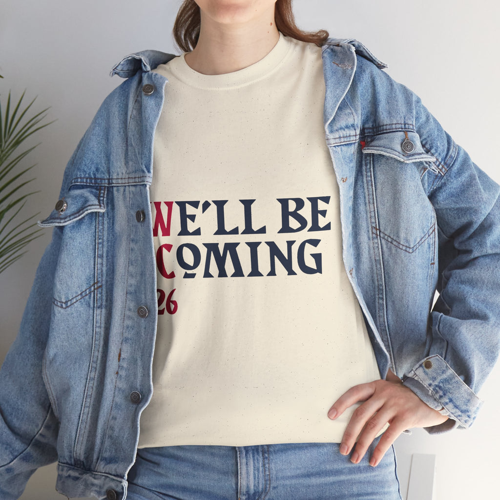 "We'll Be Coming '26" Scotland World Cup T-Shirt | Premium Tartan Army Fan Gear