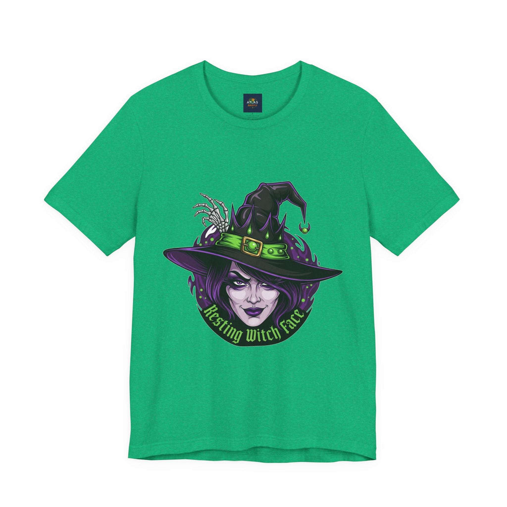 Resting Witch Face Halloween T-Shirt - Funny Witch Tee for Women & Men | Halloween Graphic Shirt - Atlas Briefly