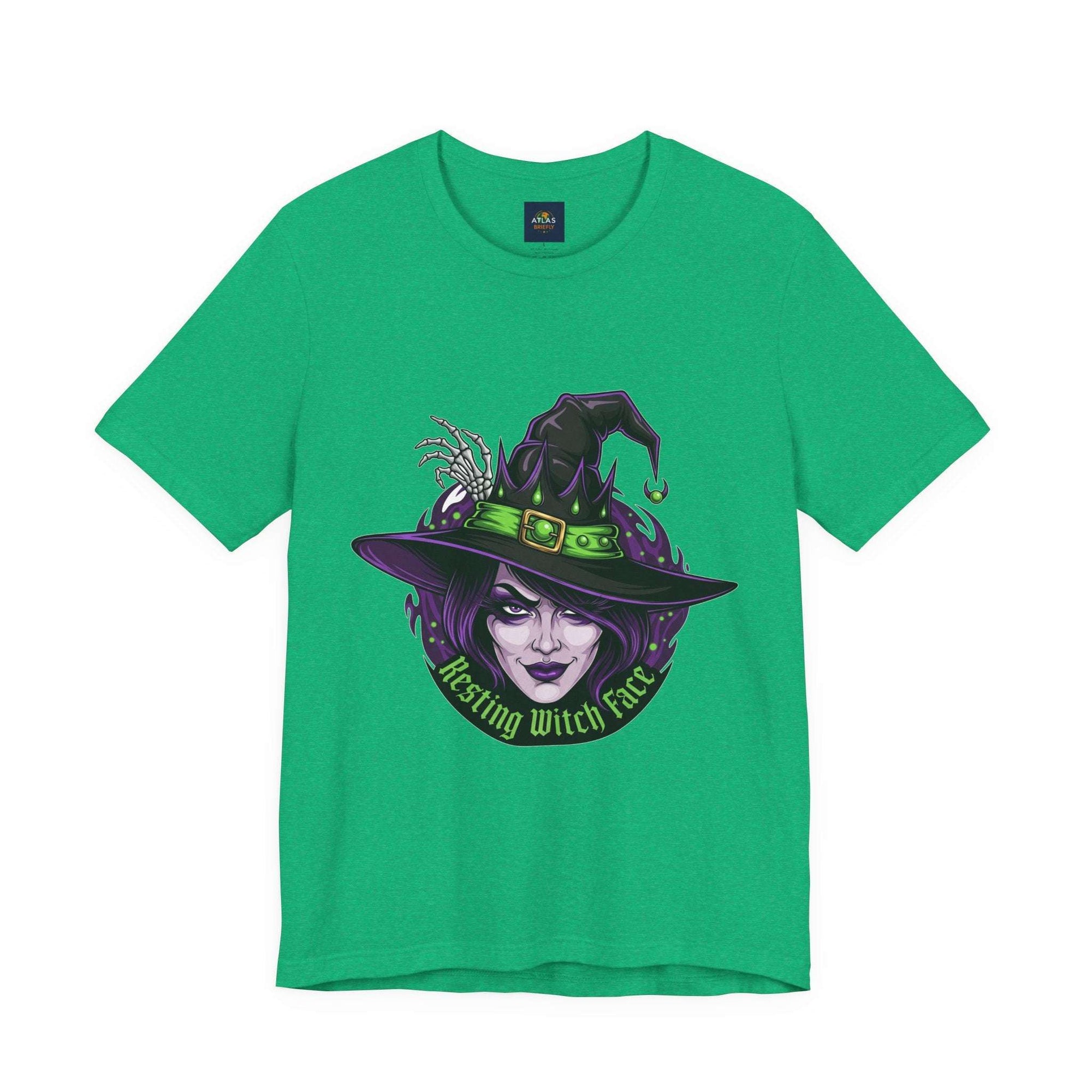 Resting Witch Face Halloween T-Shirt - Funny Witch Tee for Women & Men | Halloween Graphic Shirt - Atlas Briefly