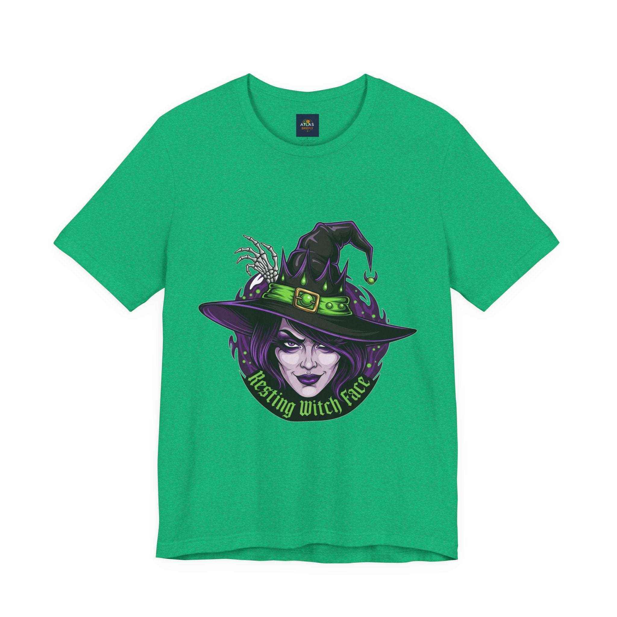 Resting Witch Face T-Shirt - Funny Halloween Witch Tee - Atlas Briefly