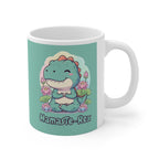 NamasTe-Rex Mug - Funny Yoga Coffee Cup for Dinosaurs | Unique Zen T-Rex Gift