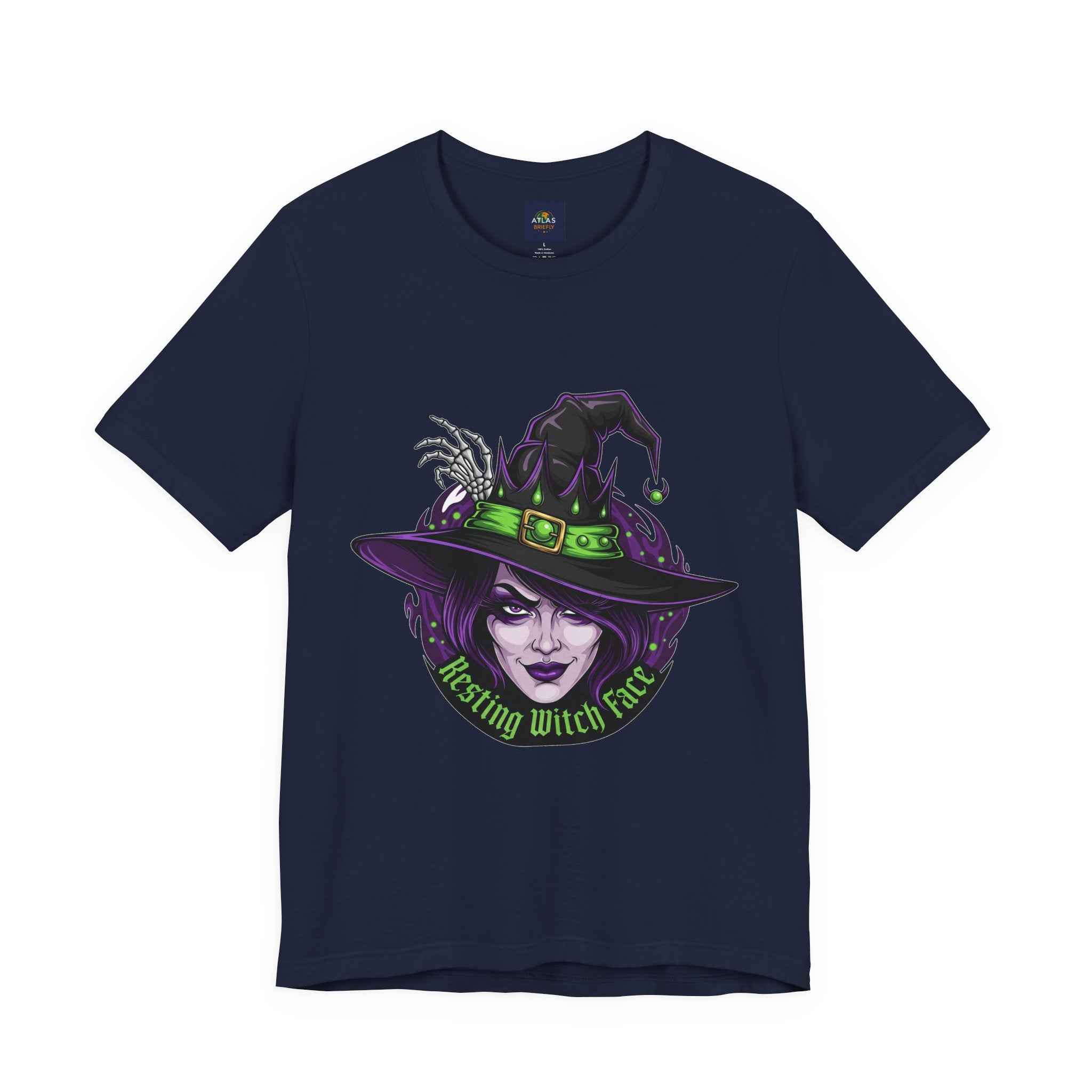 Resting Witch Face T-Shirt - Funny Halloween Witch Tee - Atlas Briefly