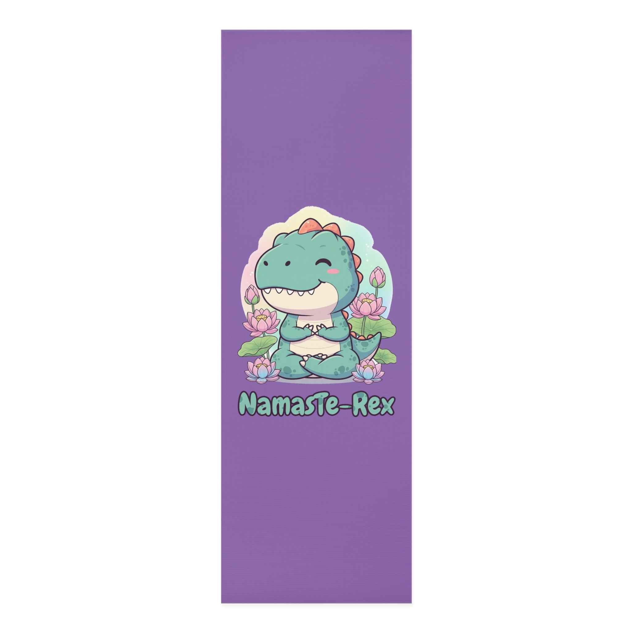 NamasTe-Rex Yoga Mat - Funny Dinosaur Exercise Mat - Atlas Briefly