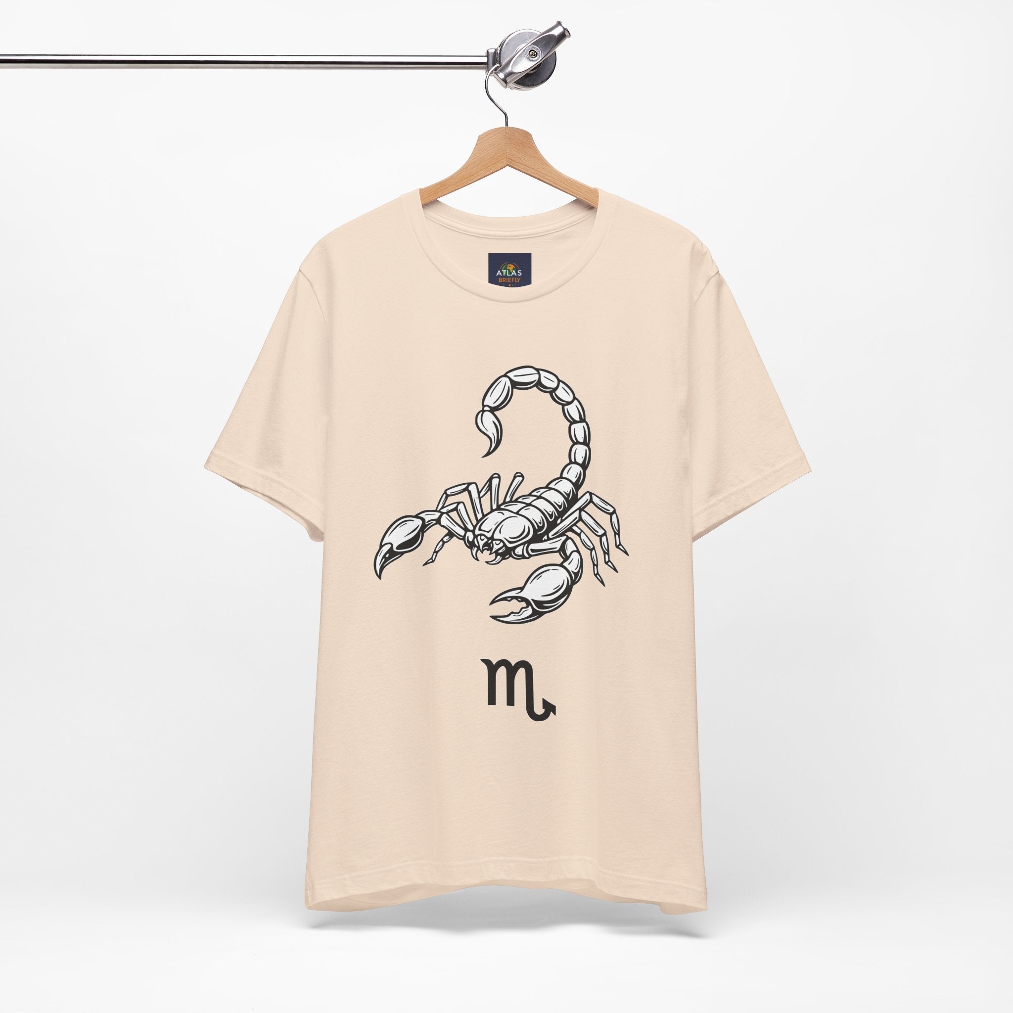 Scorpio Zodiac Tee - Unisex Minimalist Black and White Design