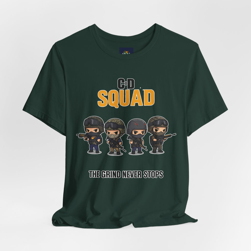 CoD Squad Tee for Gamers: The Grind Never Stops