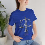 Libra Zodiac Tee - Stylish Unisex Minimalist Black and White Design