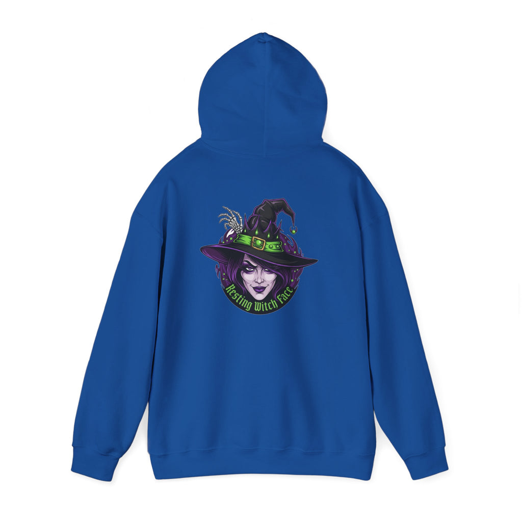 Resting Witch Face Halloween Hoodie – Funny Witch Graphic - Atlas Briefly