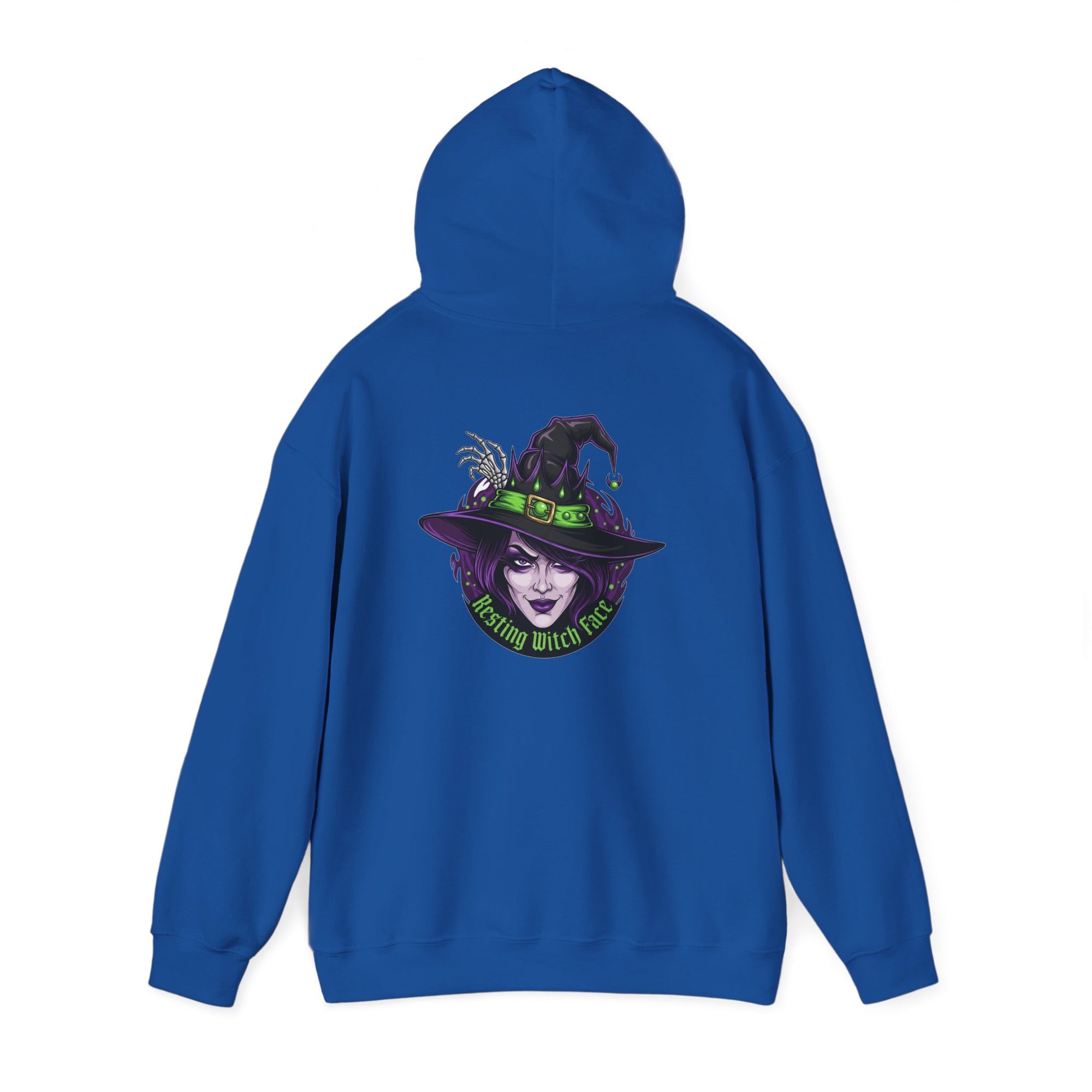 Resting Witch Face Halloween Hoodie – Funny Witch Graphic - Atlas Briefly