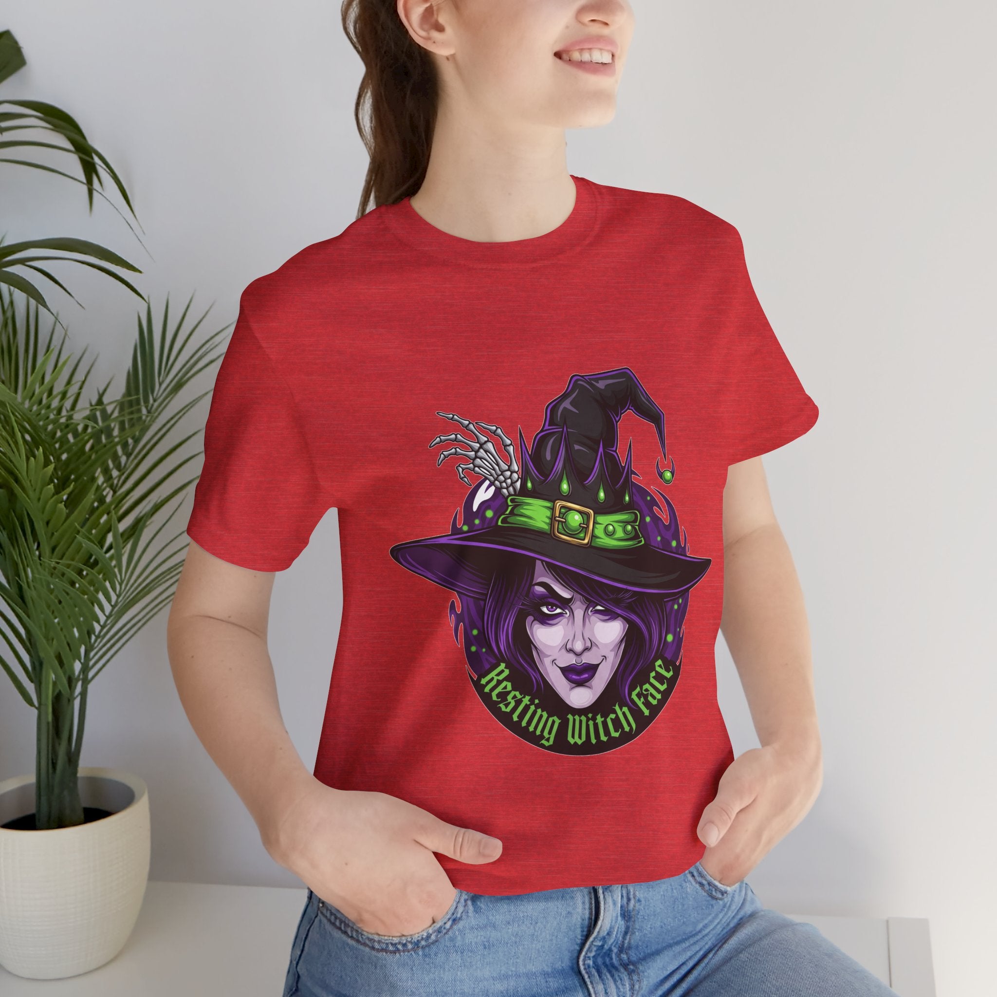 Resting Witch Face Halloween T-Shirt - Funny Witch Tee for Women & Men | Halloween Graphic Shirt - Atlas Briefly