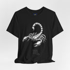 Scorpio Zodiac Tee - Unisex Minimalist Black and White Design
