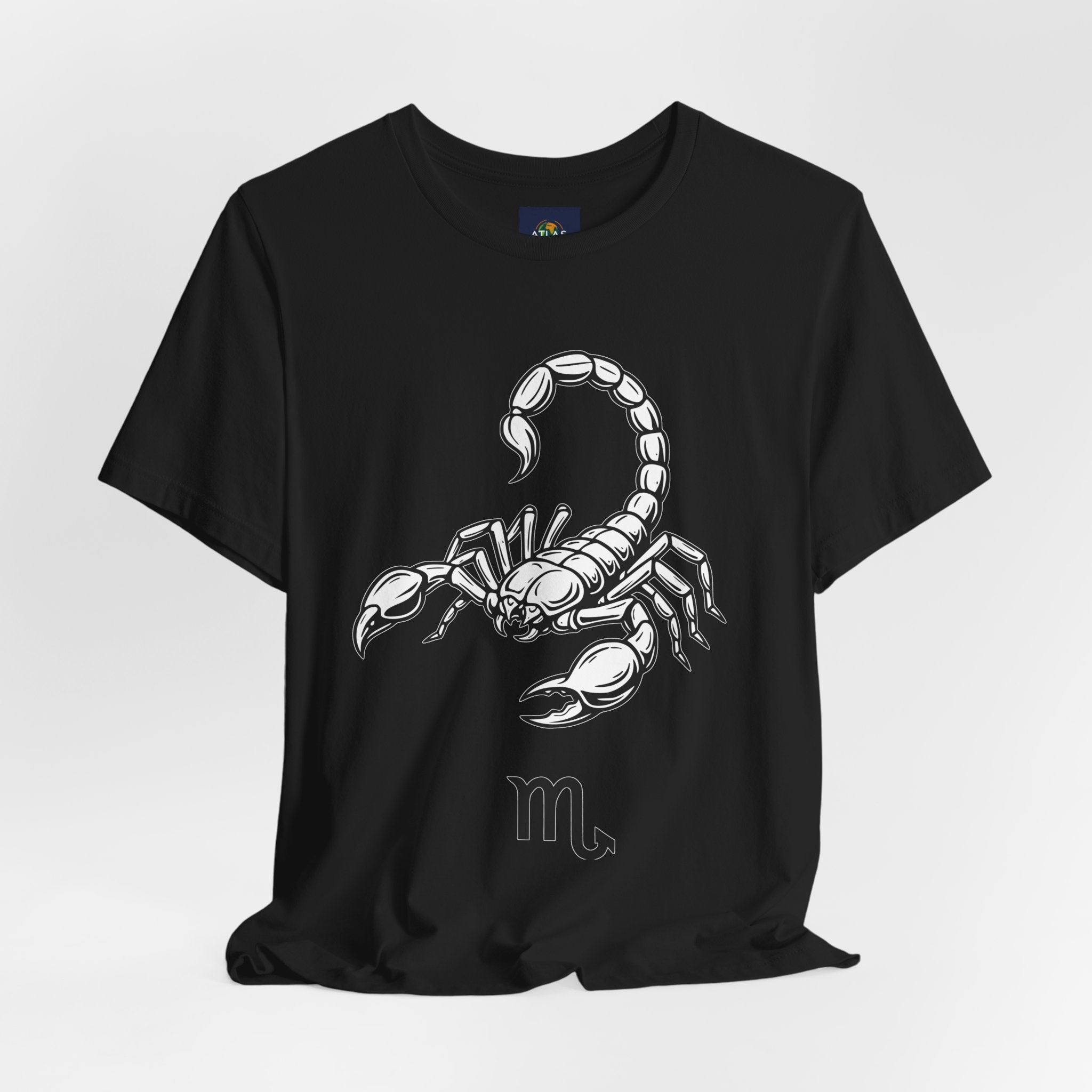 Scorpio Zodiac Tee - Unisex Minimalist Black and White Design