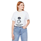 Powered by Caffeine T-Shirt - Funny Coffee Tee for Coffee Lovers - Atlas Briefly