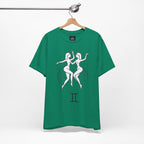 Gemini Zodiac Tee - Minimalistic Black and White Unisex Design