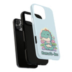NamasTe-Rex Meditating Dinosaur Phone Case - Funny Yoga T-Rex Mobile Cover | Zen Tech Gift - Atlas Briefly