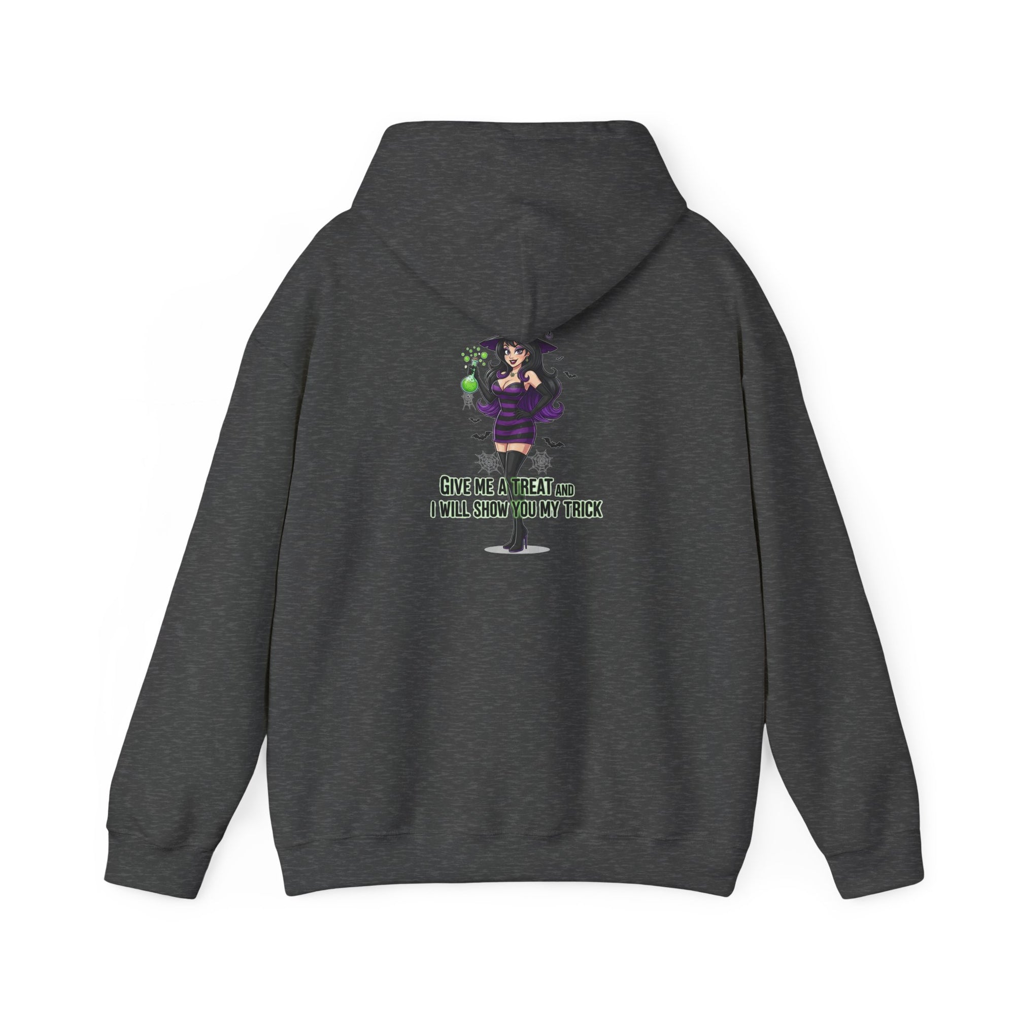 Sexy Witch Halloween Hoodie - Flirty Witch Costume Sweatshirt | Trick or Treat Halloween Apparel - Atlas Briefly