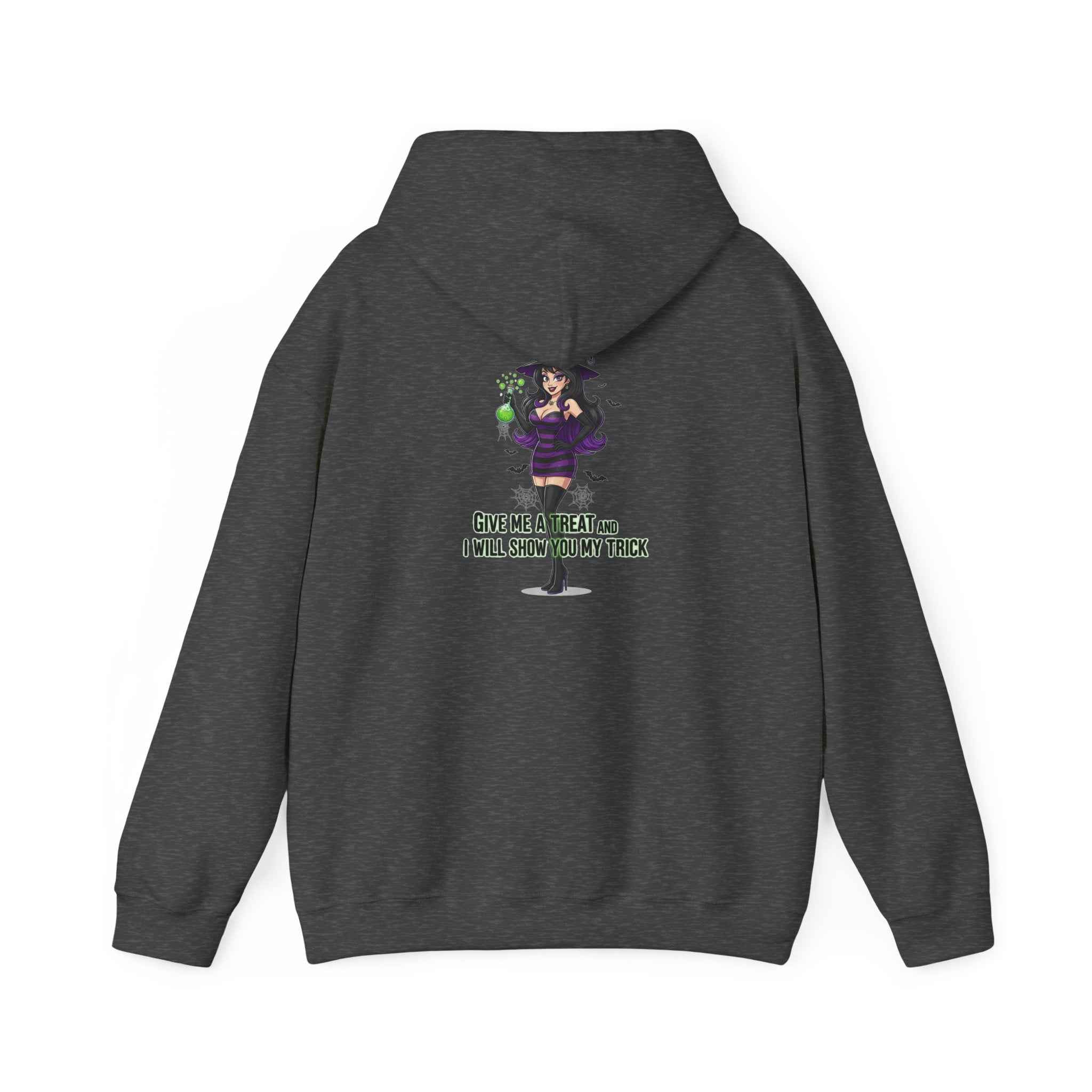 Sexy Witch Hoodie - Flirty Witch Costume Sweatshirt for Halloween Trick or Treat - Atlas Briefly