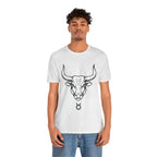 Taurus Zodiac T-Shirt - Minimalist Black and White Unisex T-Shirt