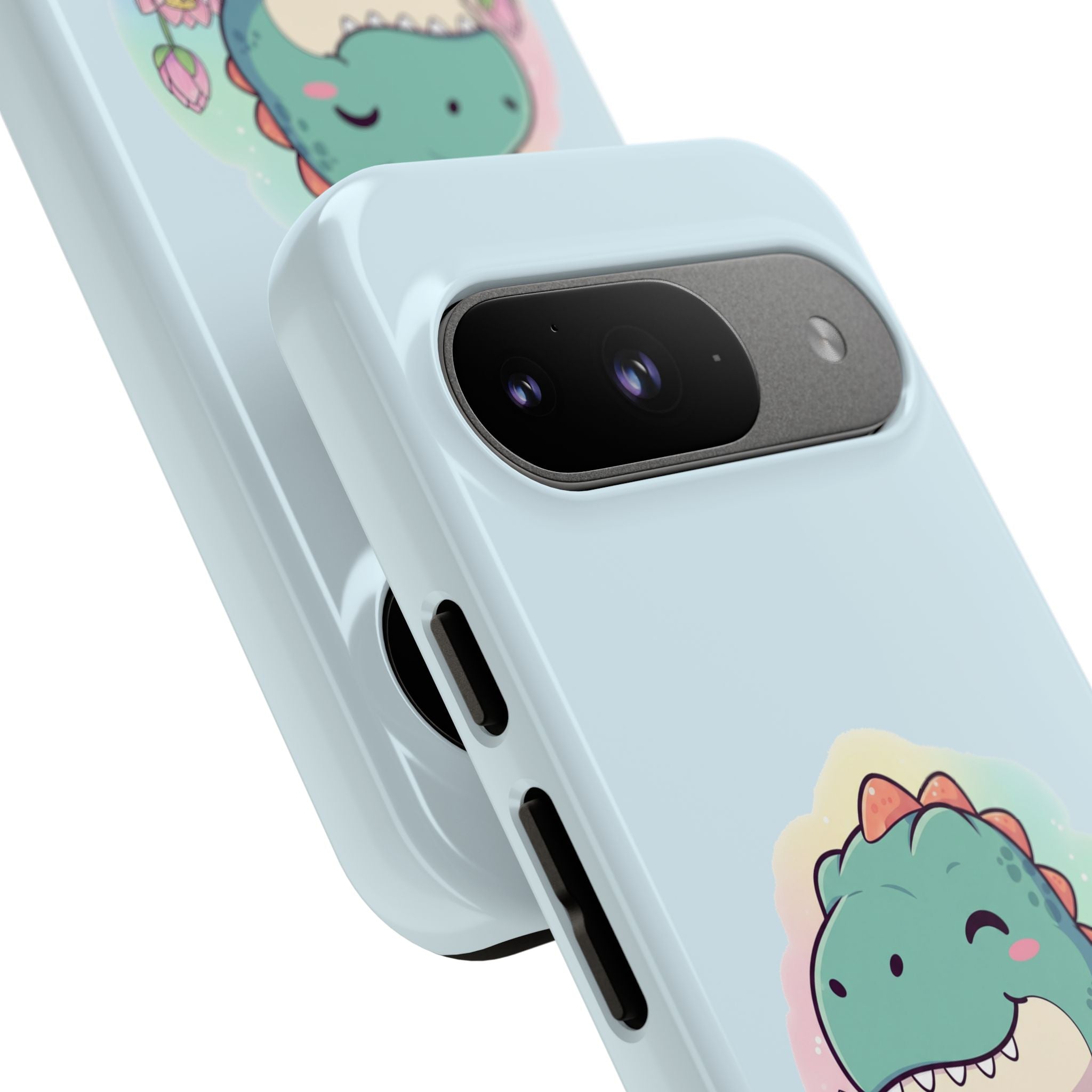 NamasTe-Rex Meditating Dinosaur Phone Case - Funny Yoga T-Rex Mobile Cover | Zen Tech Gift - Atlas Briefly