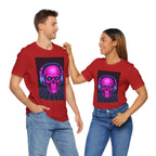 Neon Skull Synthwave Tee - Atlas Briefly