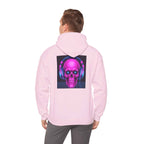 Neon Skull Hoodie - Retro Gaming Synthwave Sweatshirt - Atlas Briefly