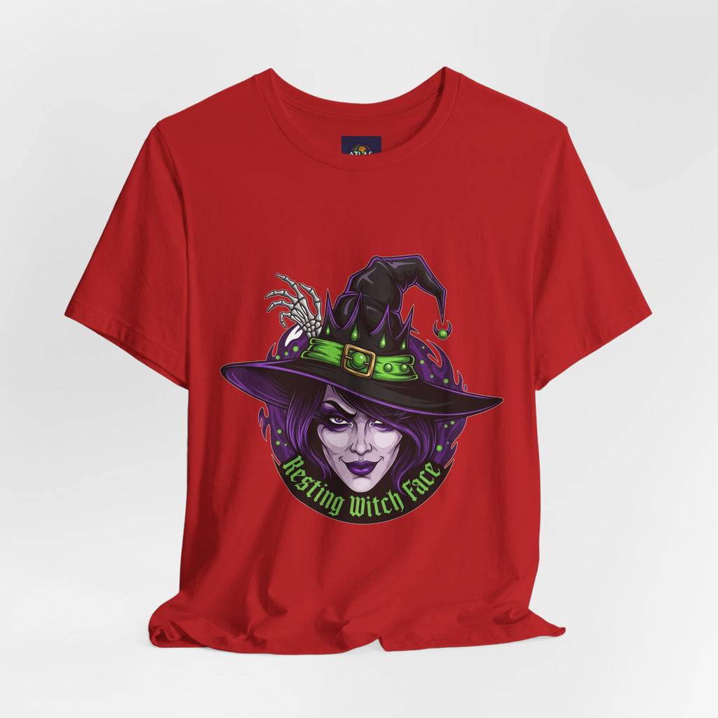Resting Witch Face Halloween T-Shirt - Funny Witch Tee for Women & Men | Halloween Graphic Shirt - Atlas Briefly