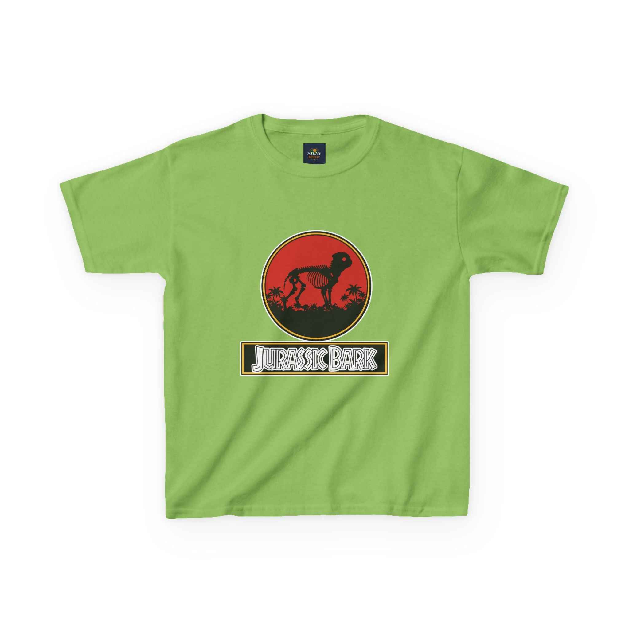 Kids Pug Jurassic Bark T-Shirt - Fun Dog & Dinosaur Tee for Kids with Worldwide Shipping - Atlas Briefly