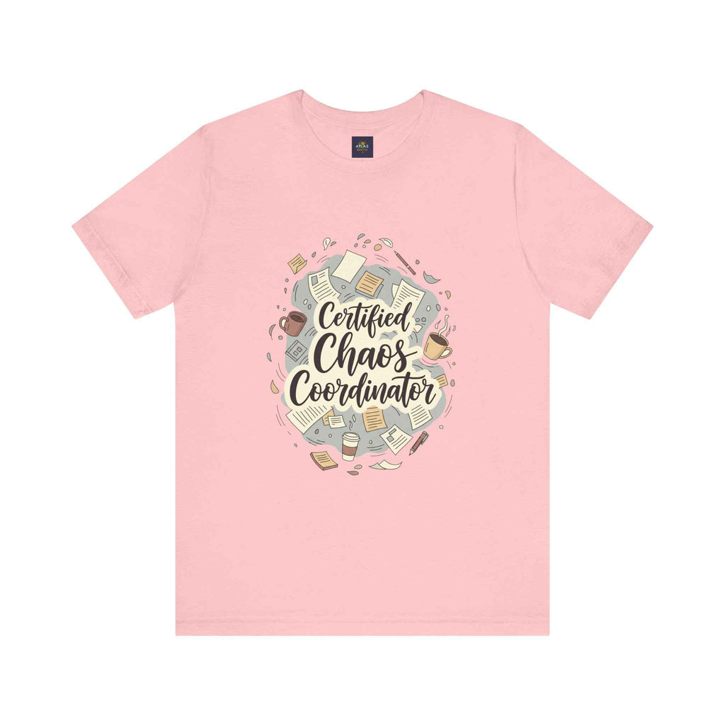 Certified Chaos Coordinator T-Shirt - Funny Mom Teacher Gift | Organized Chaos Tee for Stress-Free Life - Atlas Briefly