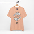 Pisces Zodiac T-shirt - Minimalist Black and White Unisex Tee