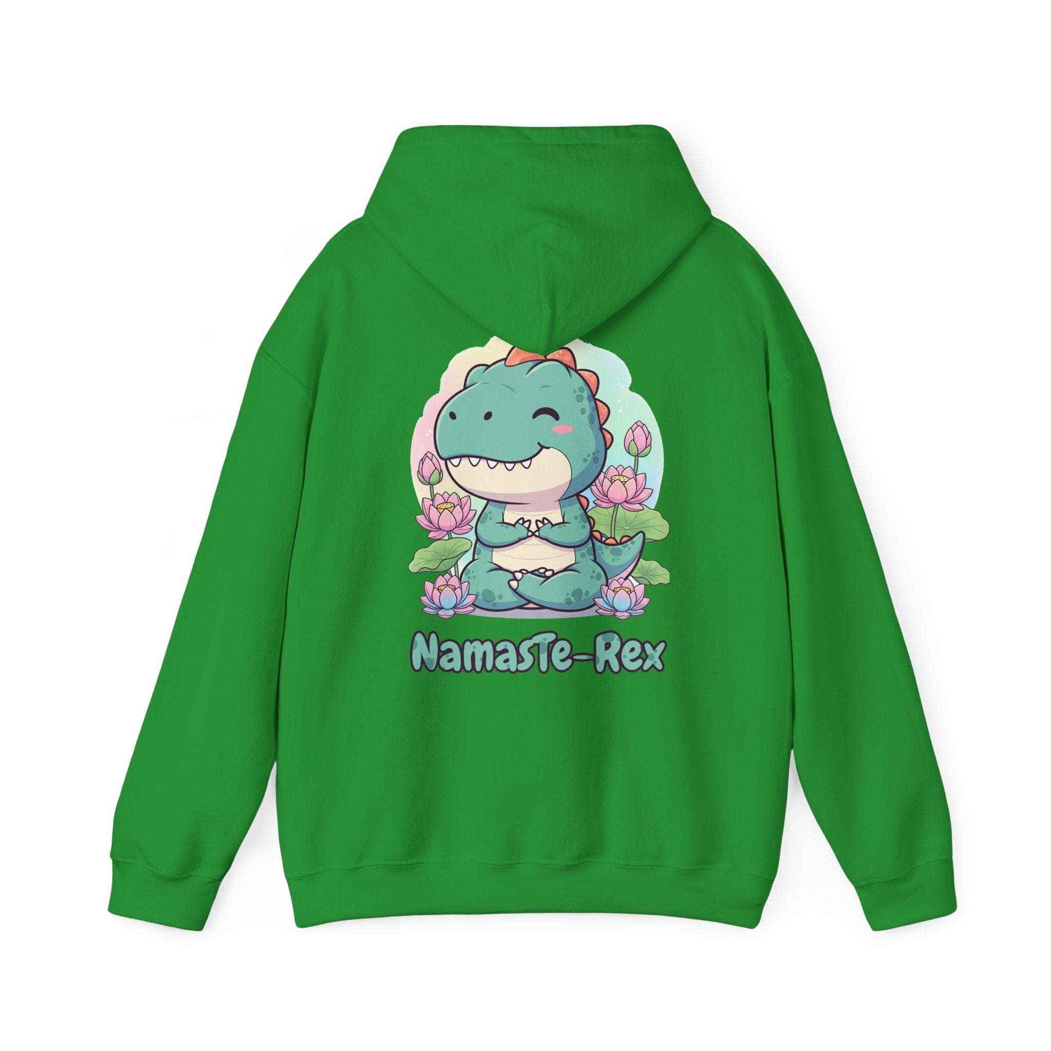 NamasTe-Rex Hoodie - Fun Yoga Dinosaur Sweatshirt for Comfort and Style - Atlas Briefly
