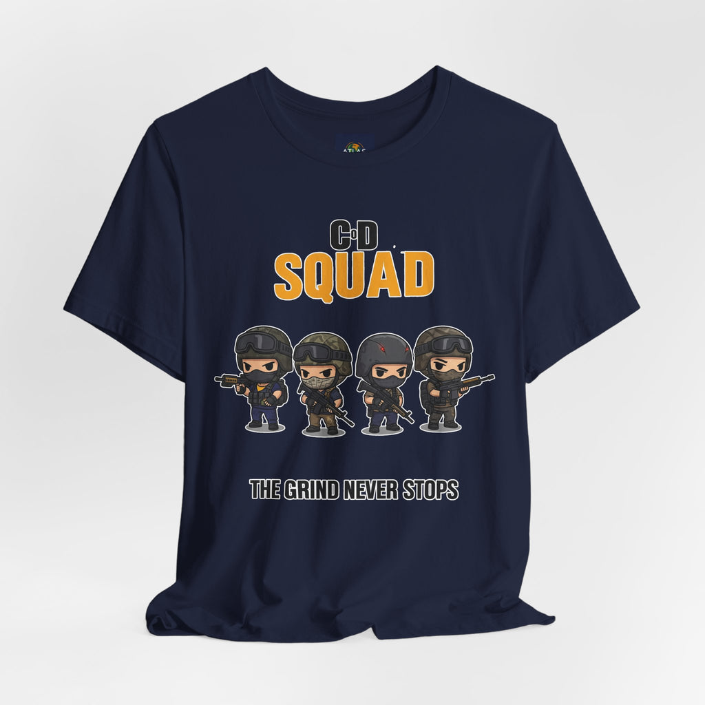 CoD Squad Tee for Gamers: The Grind Never Stops