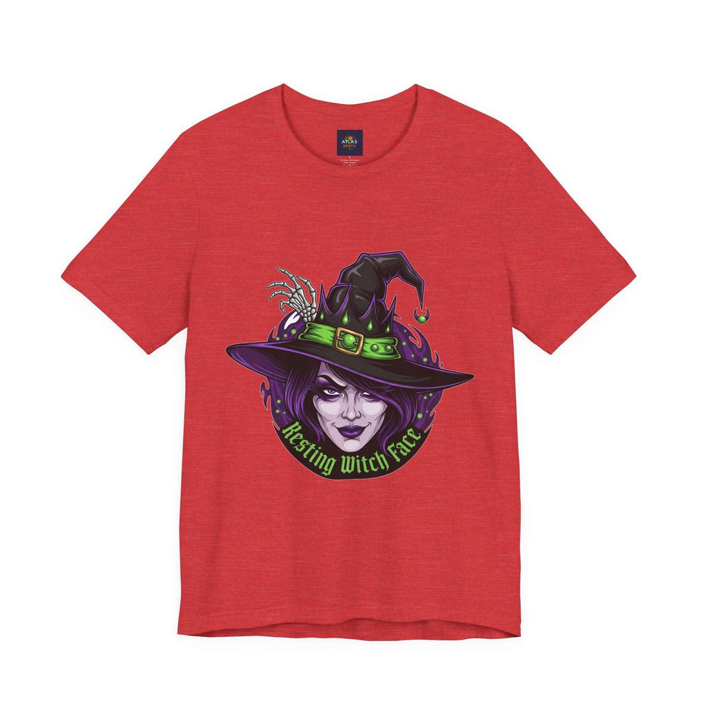 Resting Witch Face Halloween T-Shirt - Funny Witch Tee for Women & Men | Halloween Graphic Shirt - Atlas Briefly