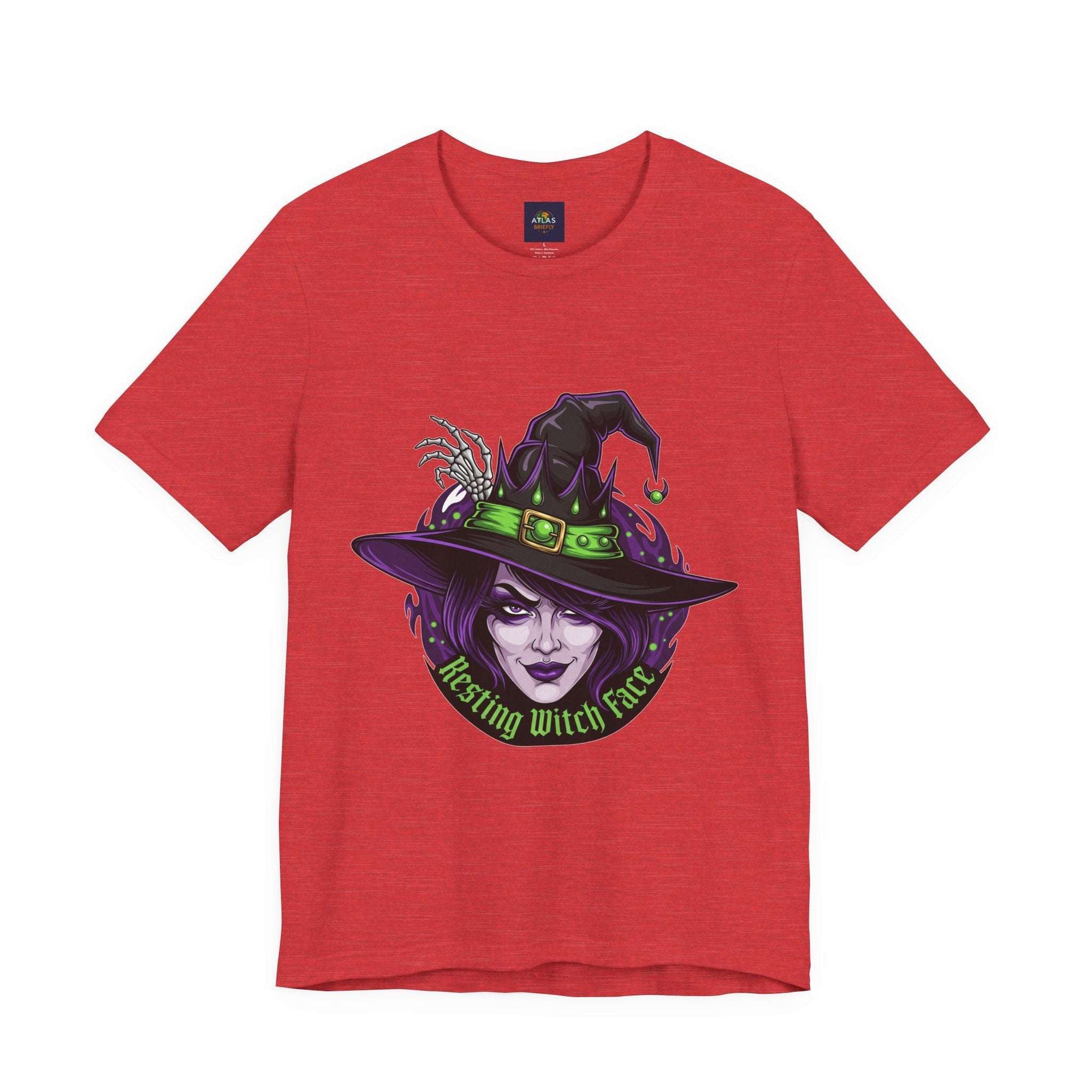 Resting Witch Face Halloween T-Shirt - Funny Witch Tee for Women & Men | Halloween Graphic Shirt - Atlas Briefly