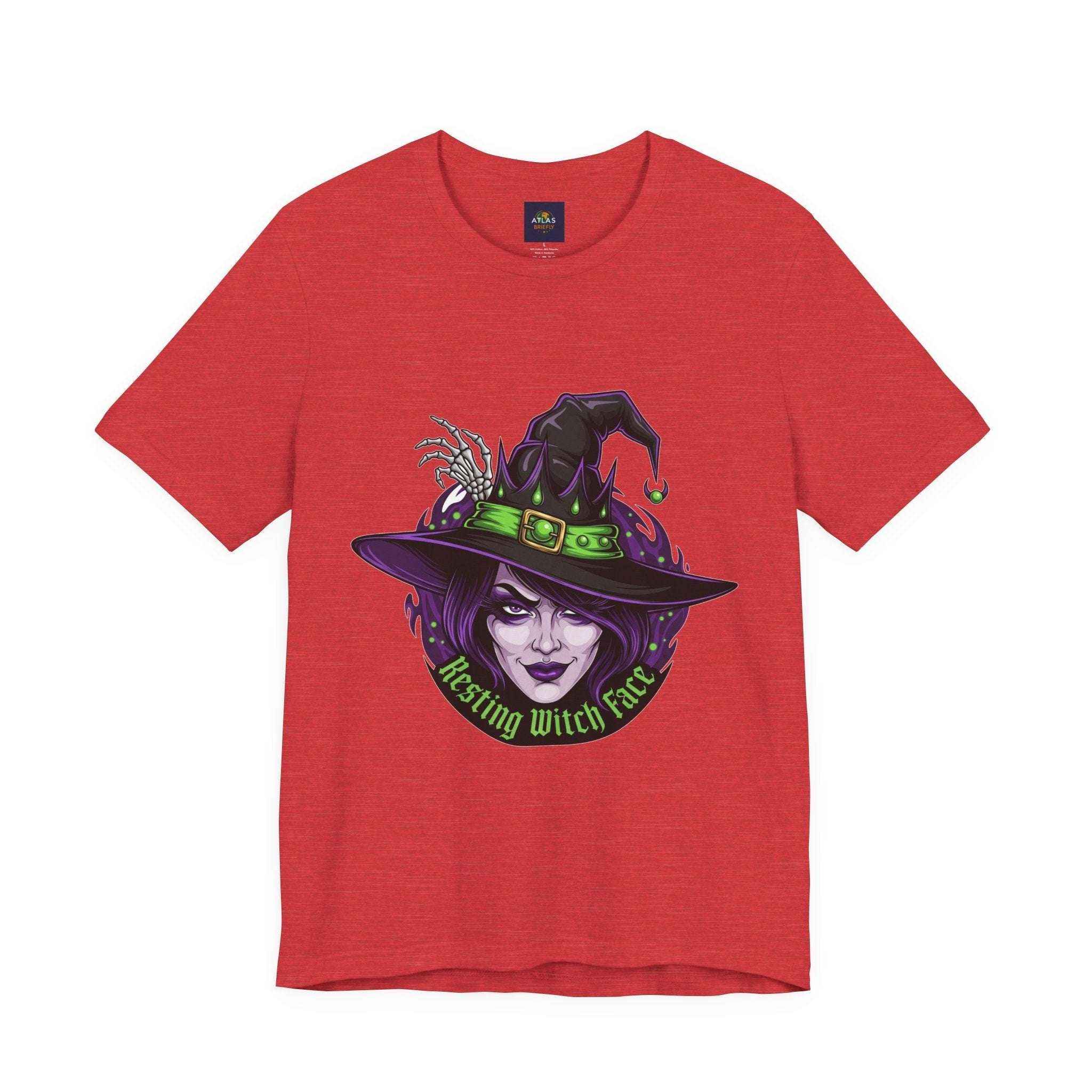 Resting Witch Face T-Shirt - Funny Halloween Witch Tee - Atlas Briefly