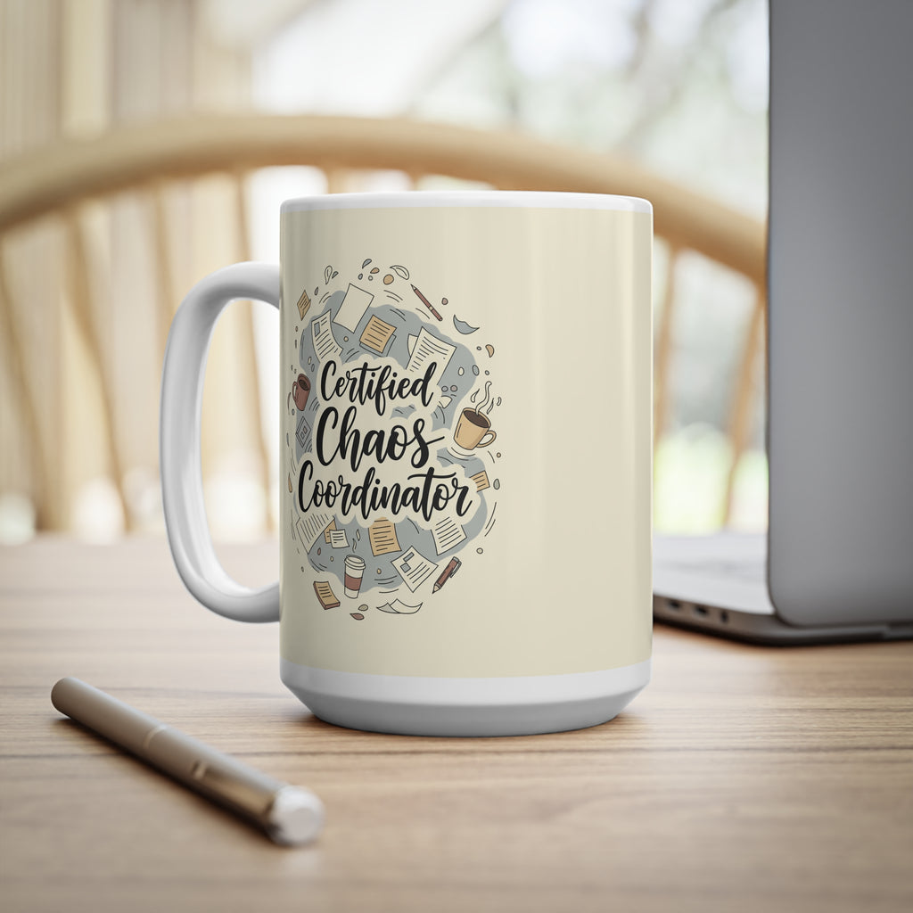 Certified Chaos Coordinator Mug - Funny Mom Teacher Coffee Cup | Organized Chaos Gift EU Version - Atlas Briefly
